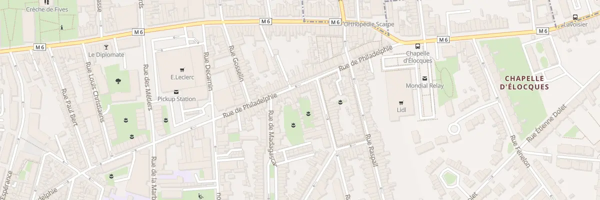 Plan du 126 Rue de Philadelphie à Lille