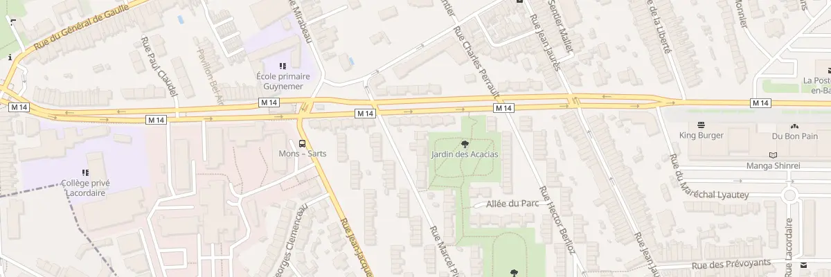 Plan du 1 Rue Marcel Pinchon à Mons-en-Barœul