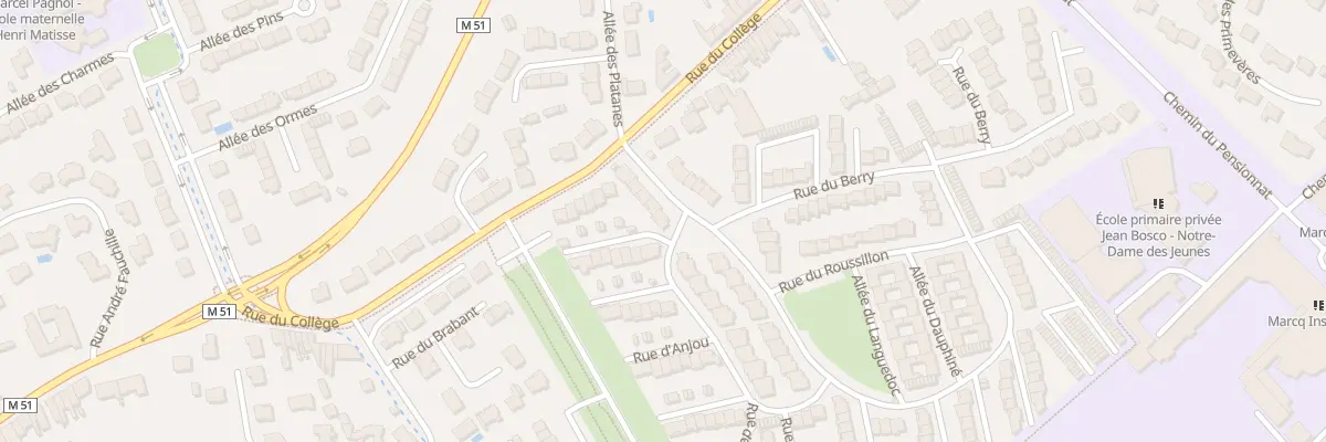 Plan du 10 Rue de Champagne à Marcq-en-Barœul