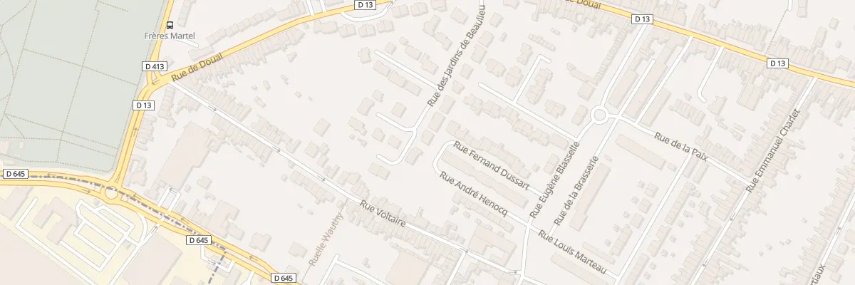 Plan du 190 Rue des Jardins de Beaulieu à Sin-le-Noble