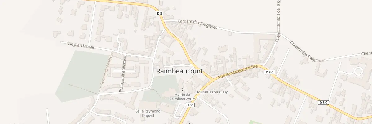 Plan du 64 Rue Marechal Foch à Raimbeaucourt
