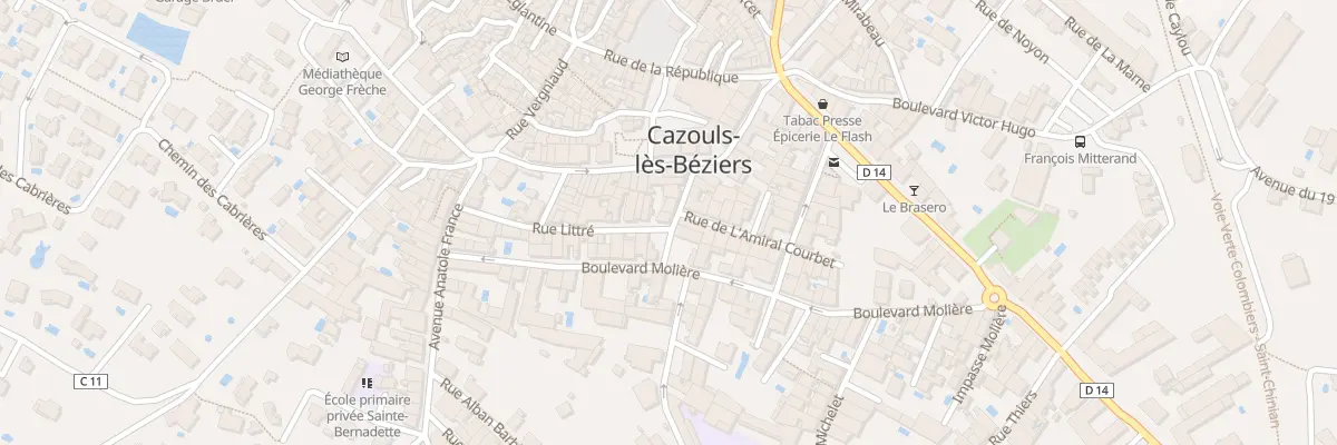 Plan du 4 Rue J J Rousseau à Cazouls-lès-Béziers