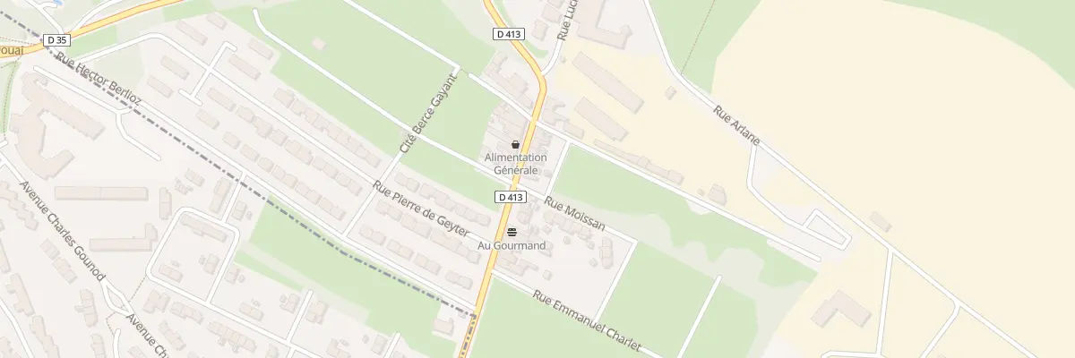 Plan du 447 Rue Lucien Moreau à Waziers