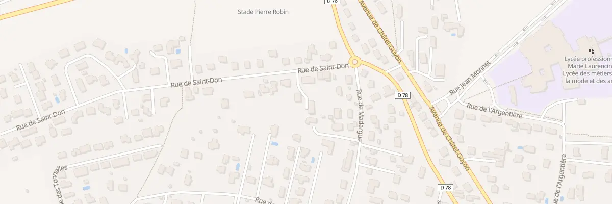 Plan du 10 Rue de Saint Don à Riom