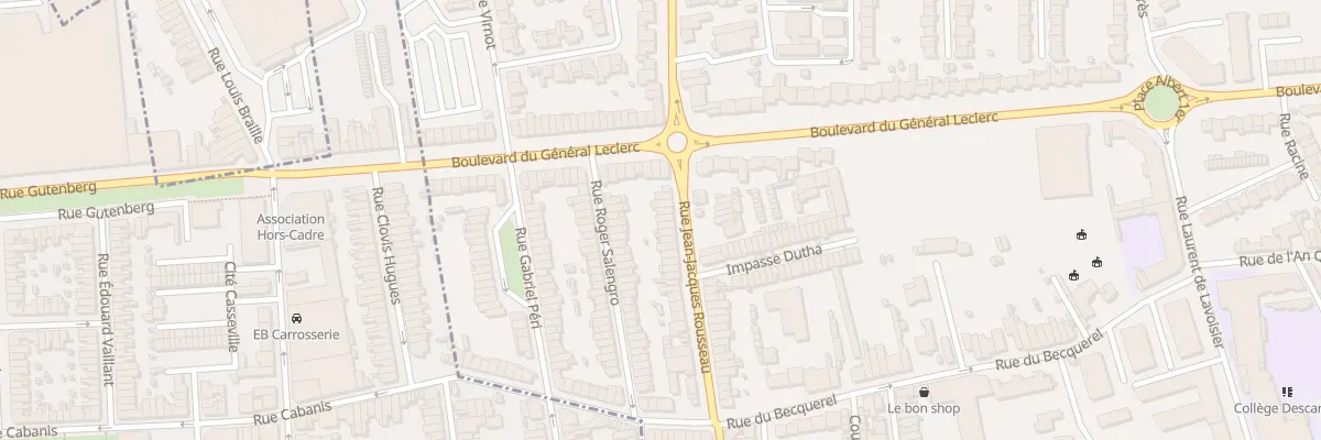 Plan du 112 Rue Jean-Jacques Rousseau à Mons-en-Barœul