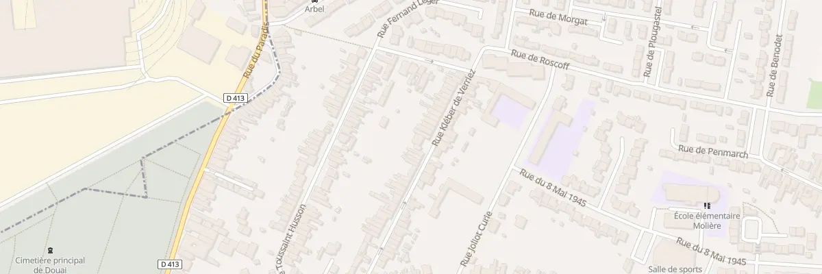 Plan du 187 Rue Kleber Verriez à Sin-le-Noble