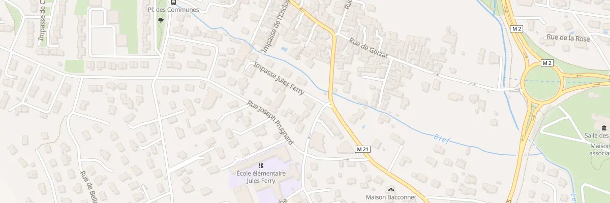 Plan du 2 Rue Jules Ferry à Cébazat