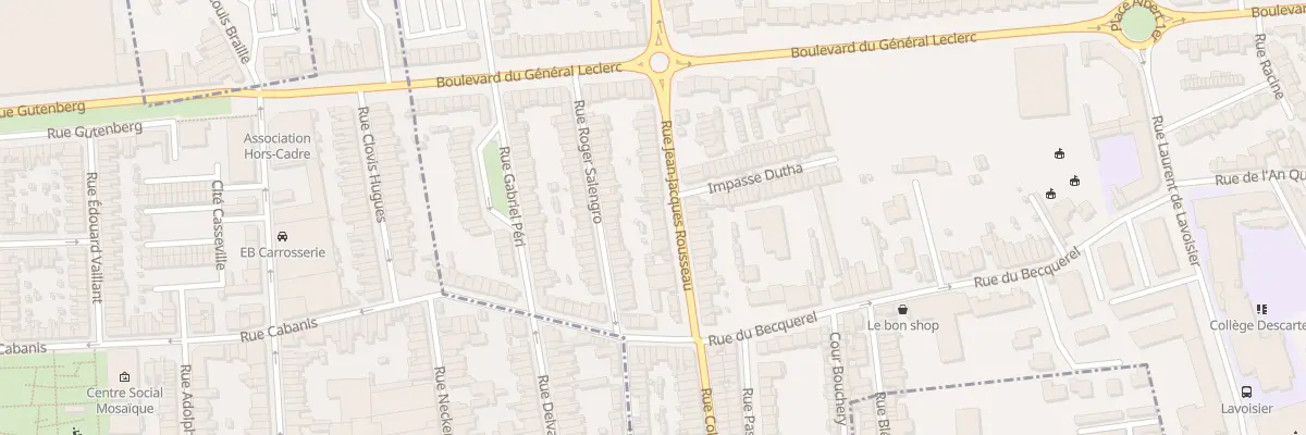 Plan du 134 Rue Jean-Jacques Rousseau à Mons-en-Barœul