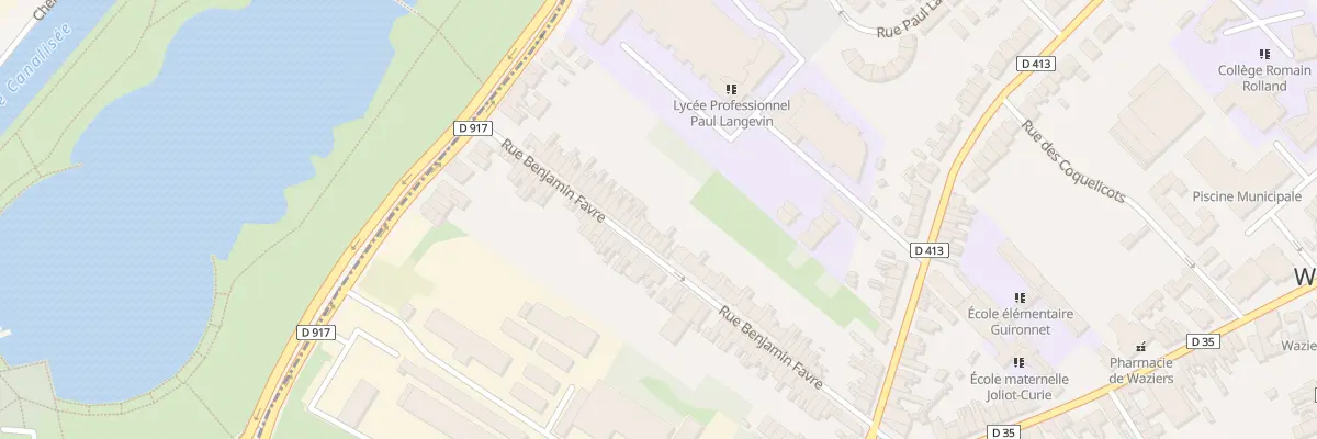 Plan du 58 Rue Benjamin Favre à Waziers