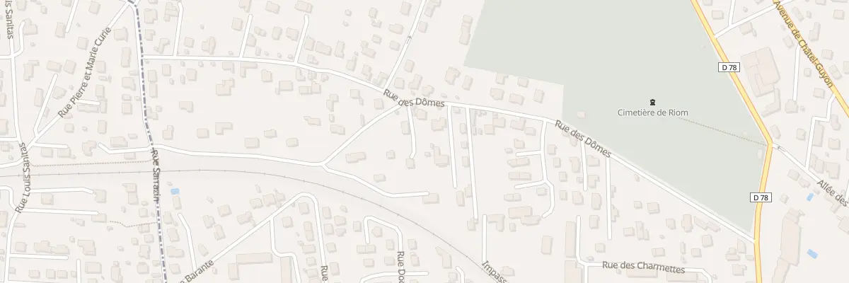 Plan du 54 Rue des Dômes à Riom