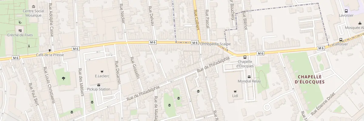 Plan du 32 Cité Bacquet 170 Rue Lannoy à Lille