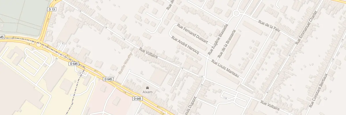 Plan du 500 Rue Voltaire à Sin-le-Noble