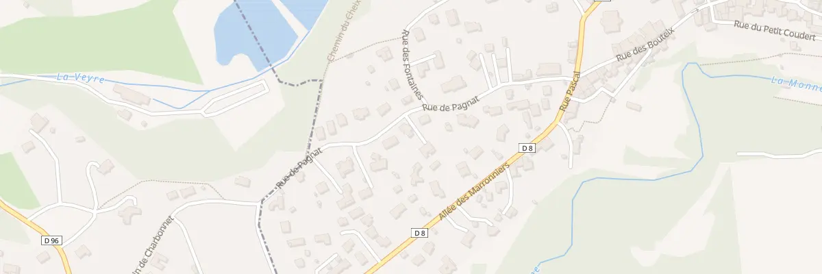 Plan du 6690 Rue de Pagnat à Saint-Amant-Tallende