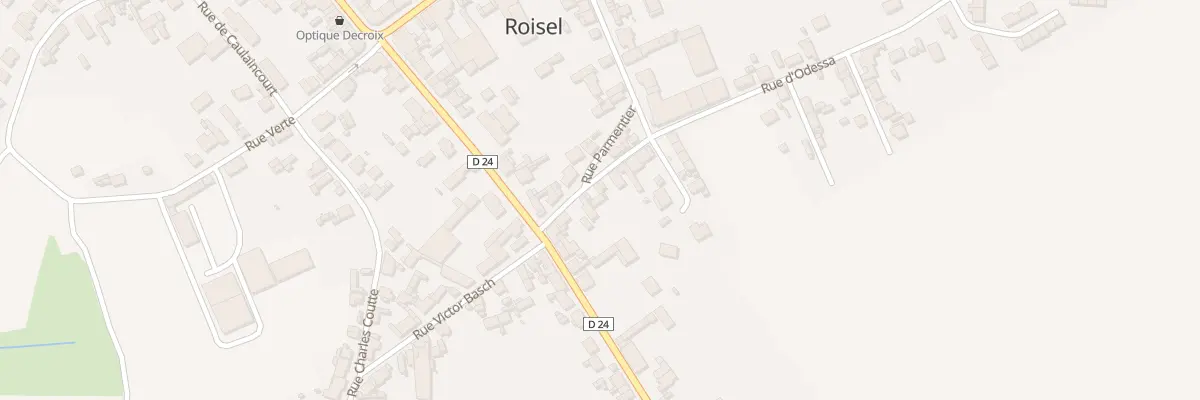 Plan du 6 Rue Parmentier à Roisel