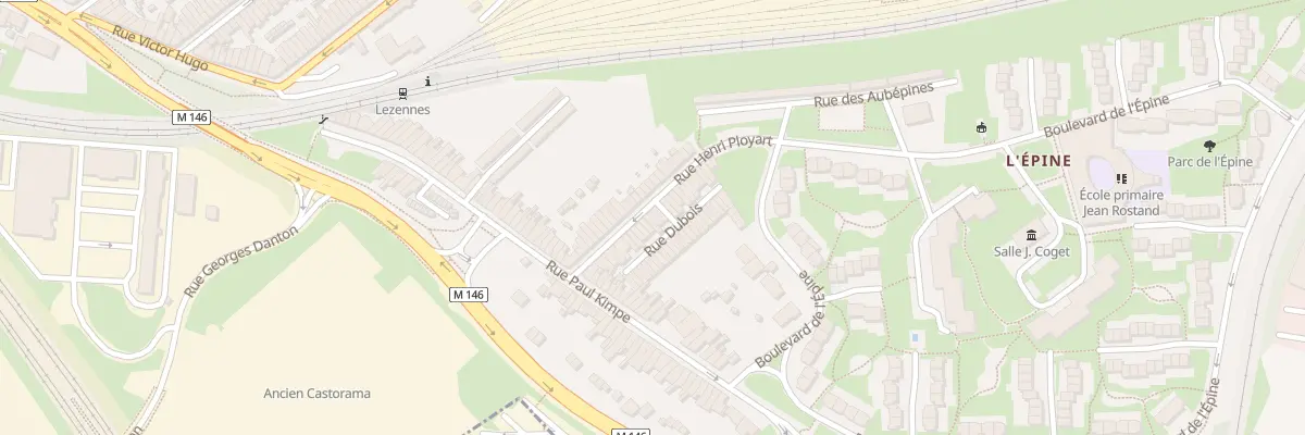 Plan du 24 Rue Henri Ployart à Lille