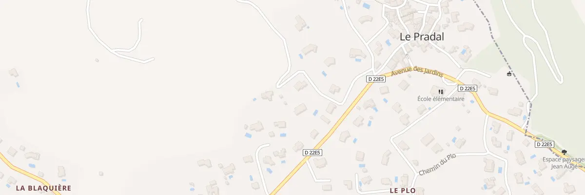 Plan du 5 Chem de Nogaïret au Pradal