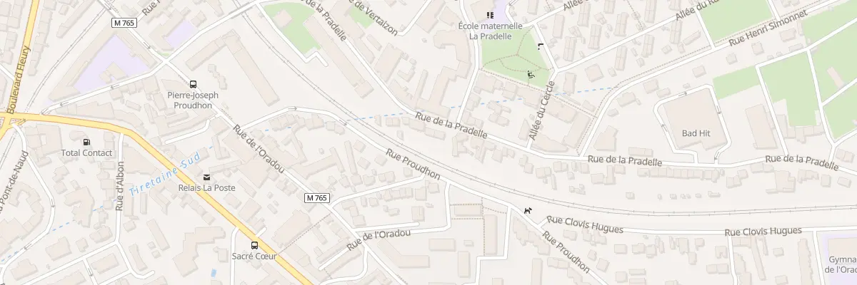 Plan du 64 Rue de la Pradelle à Clermont-Ferrand