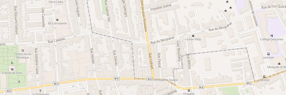 Plan du 95 Rue du Becquerel à Mons-en-Barœul