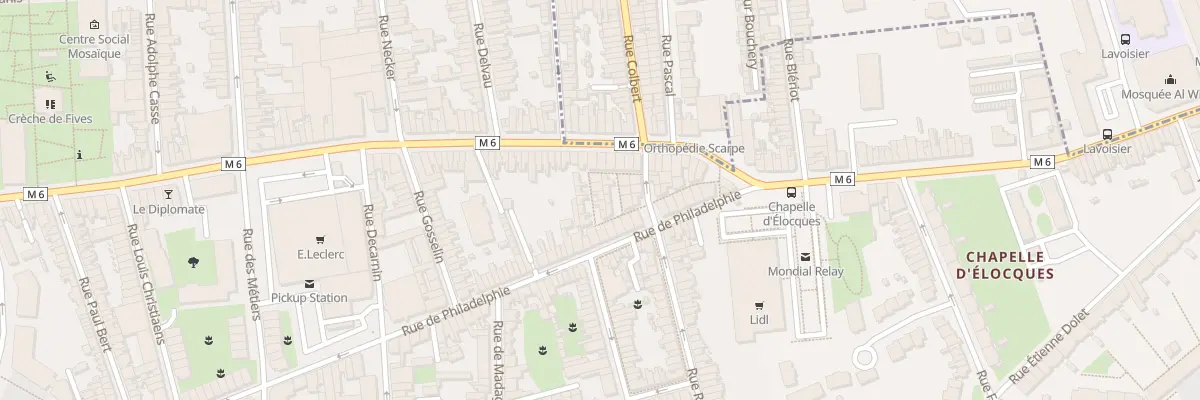 Plan du 37 Cité Bacquet 170 Rue Lannoy à Lille