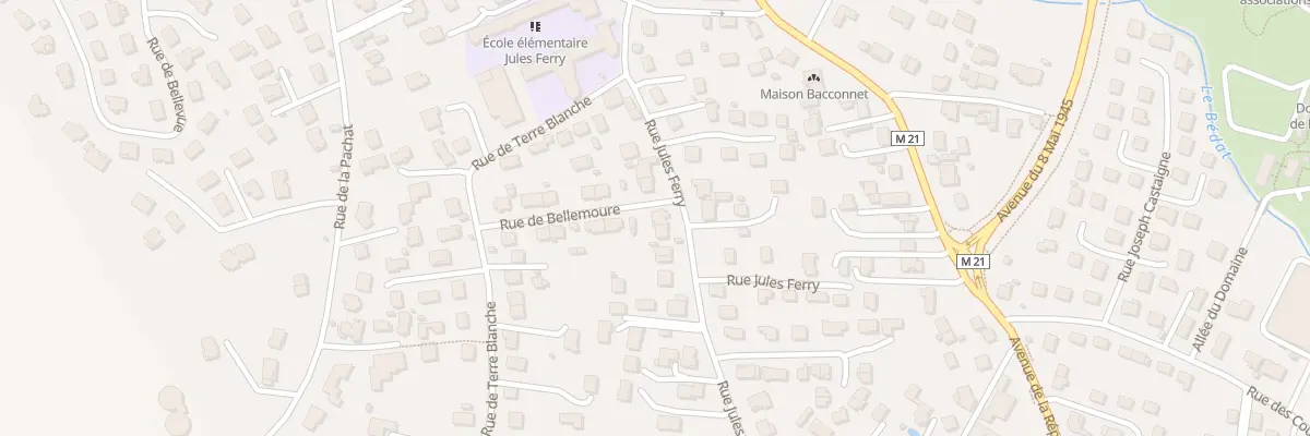 Plan du 20 Rue Jules Ferry à Cébazat