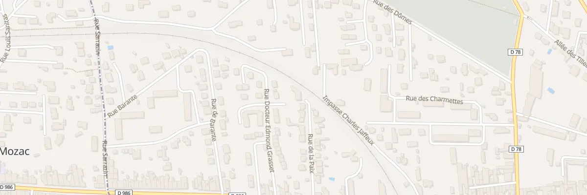 Plan du 22 Rue de la Paix à Riom
