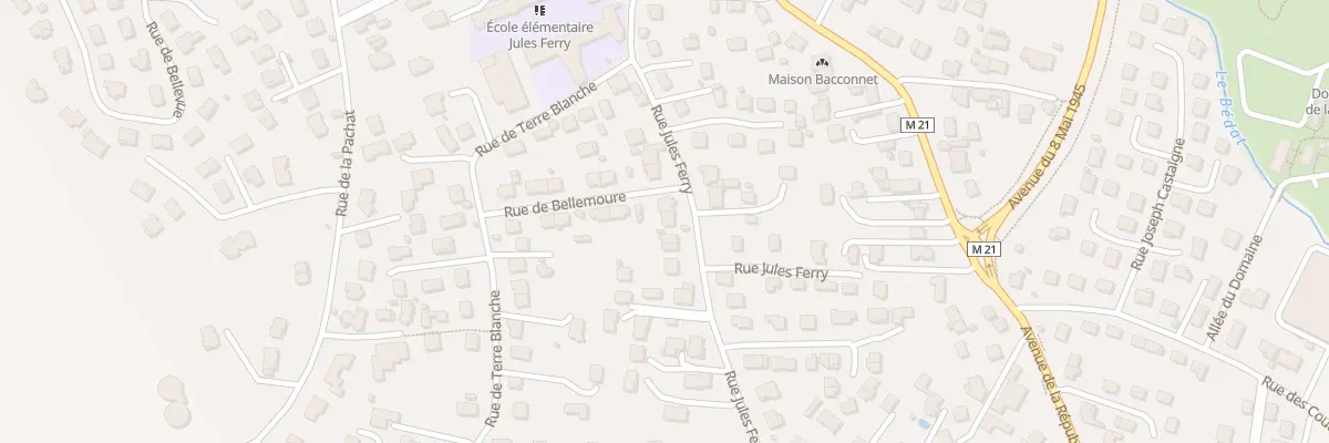 Plan du 22 Rue Jules Ferry à Cébazat