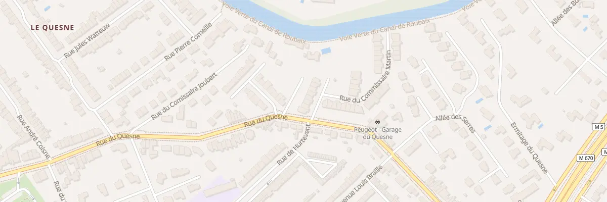Plan du 5 Rue du Commissaire Martin à Marcq-en-Barœul
