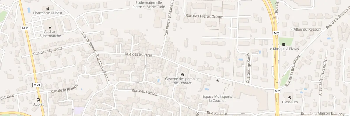 Plan du 4 Rue des Martres à Cébazat