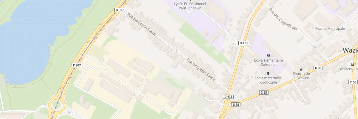 Plan du 41 Rue Benjamin Favre à Waziers