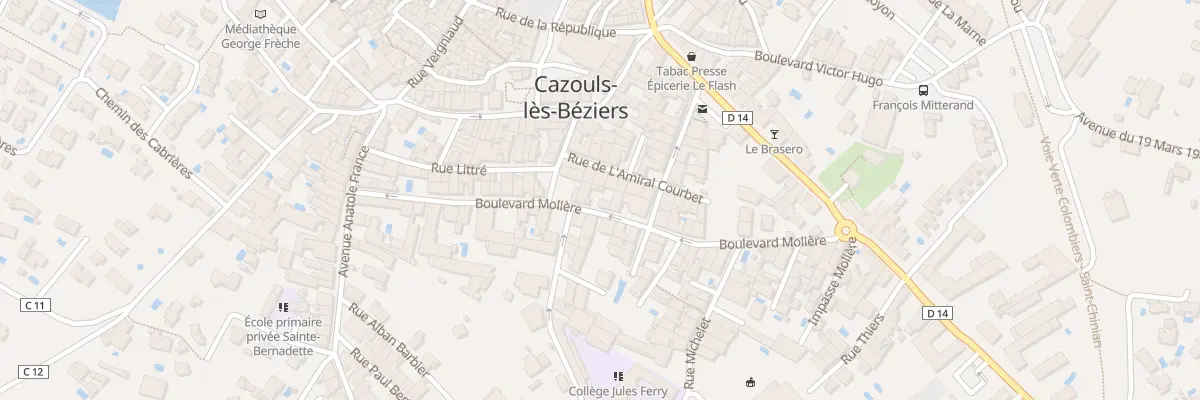 Plan du 7T Bd Molière à Cazouls-lès-Béziers