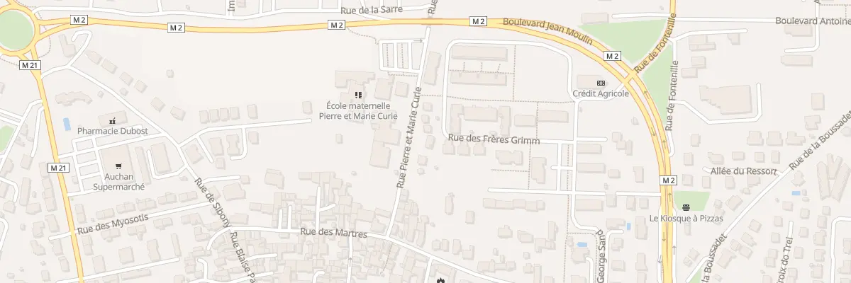 Plan du 14 Rue Pierre et Marie Curie à Cébazat