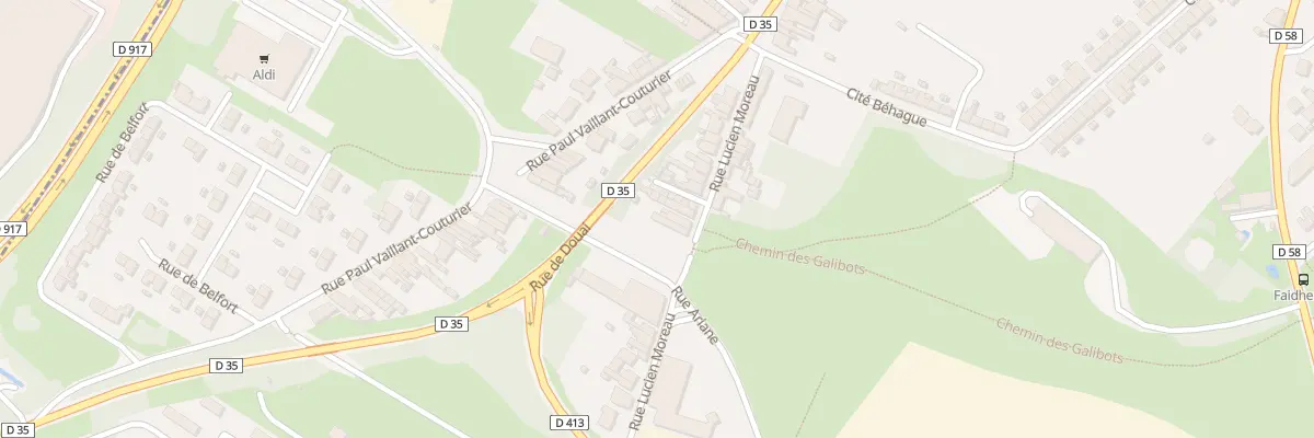 Plan du 188 Rue Lucien Moreau à Waziers