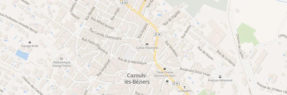 Plan du 12 Rue Condorcet à Cazouls-lès-Béziers