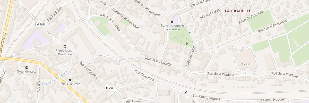 Plan du 55 Rue de la Pradelle à Clermont-Ferrand