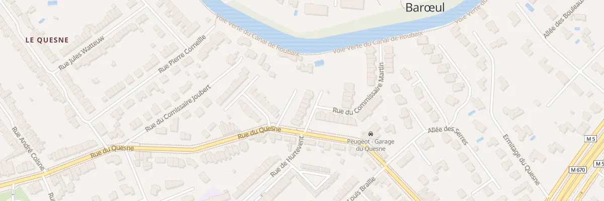 Plan du 11 Rue du Commissaire Martin à Marcq-en-Barœul
