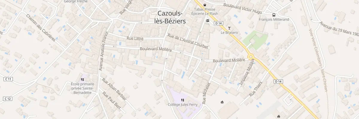 Plan du 18 Bd Molière à Cazouls-lès-Béziers