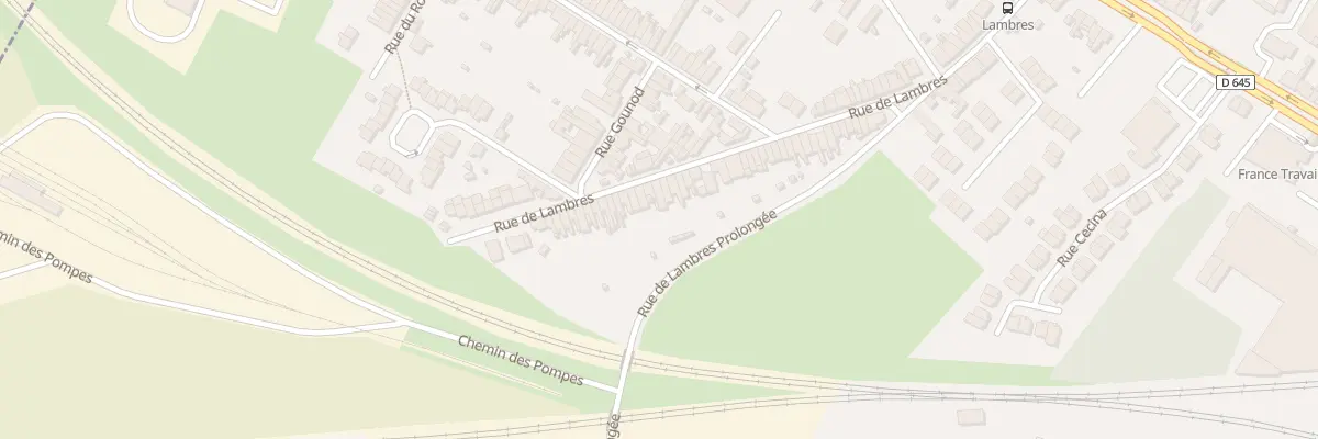 Plan du 321 Rue de Lambres à Sin-le-Noble