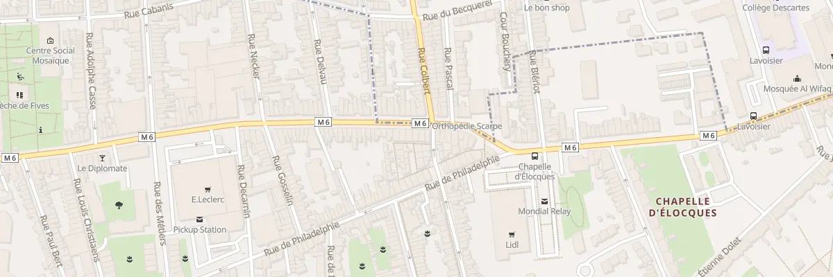 Plan du 166 Rue de Lannoy à Lille