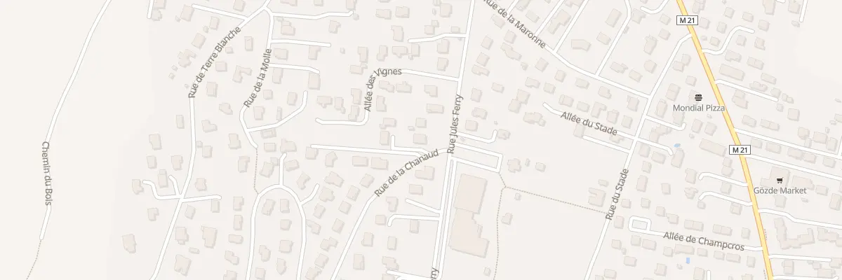 Plan du 70 Rue Jules Ferry à Cébazat