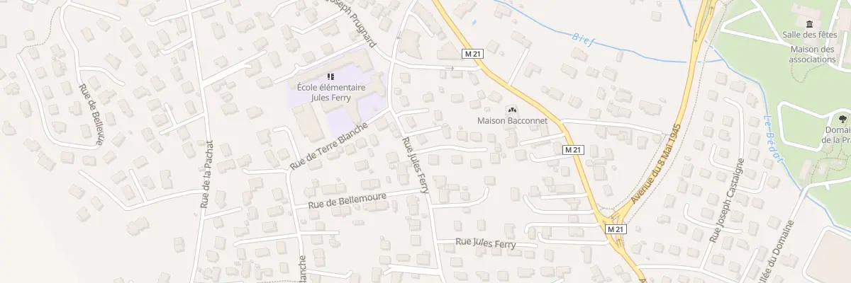 Plan du 17 Rue Jules Ferry à Cébazat