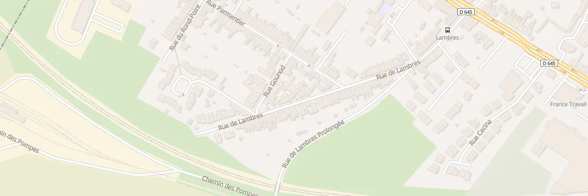 Plan du 310 Rue de Lambres à Sin-le-Noble