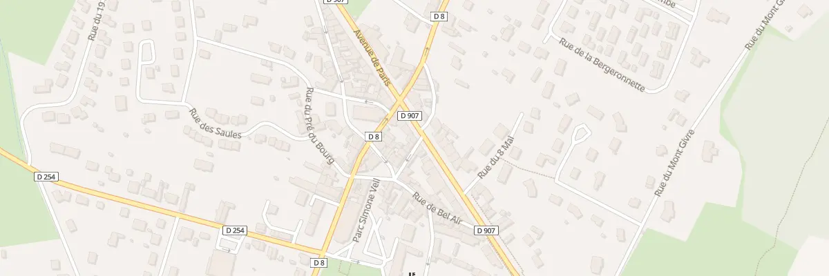 Plan du 2552 Av de Paris à Pougues-les-Eaux