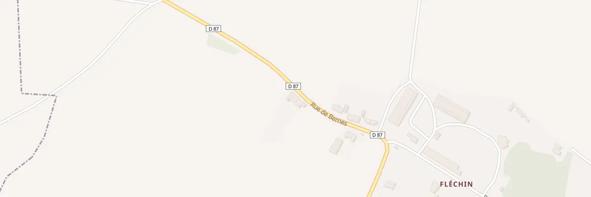 Plan du 45 Rue de Bernes à Bernes