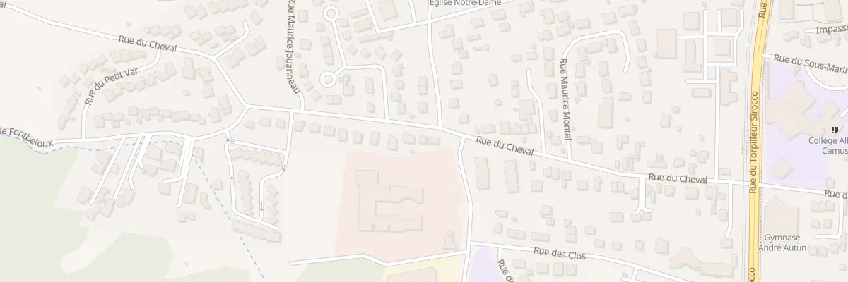 Plan du 83 Rue du Cheval à Clermont-Ferrand