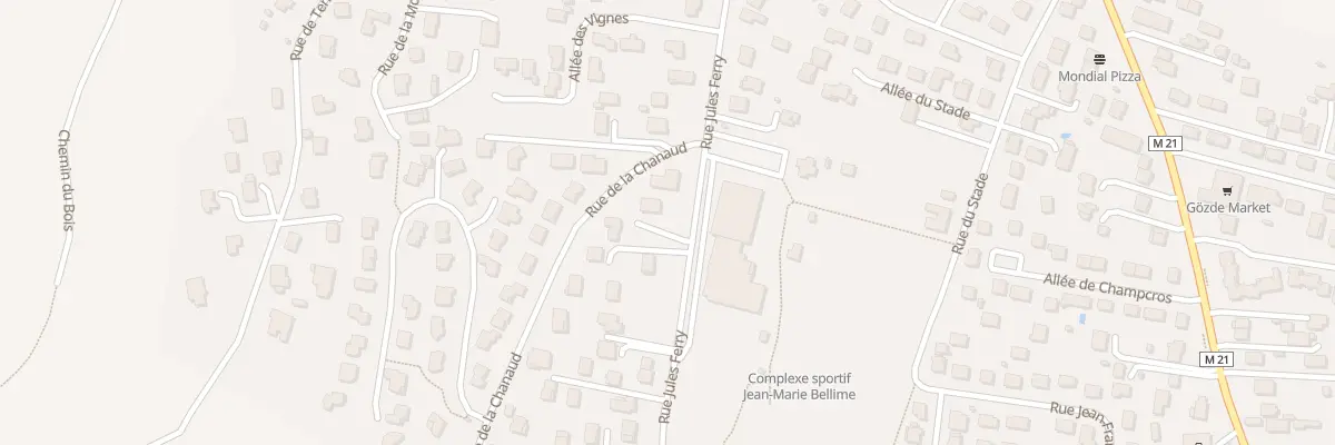 Plan du 74 Rue Jules Ferry à Cébazat