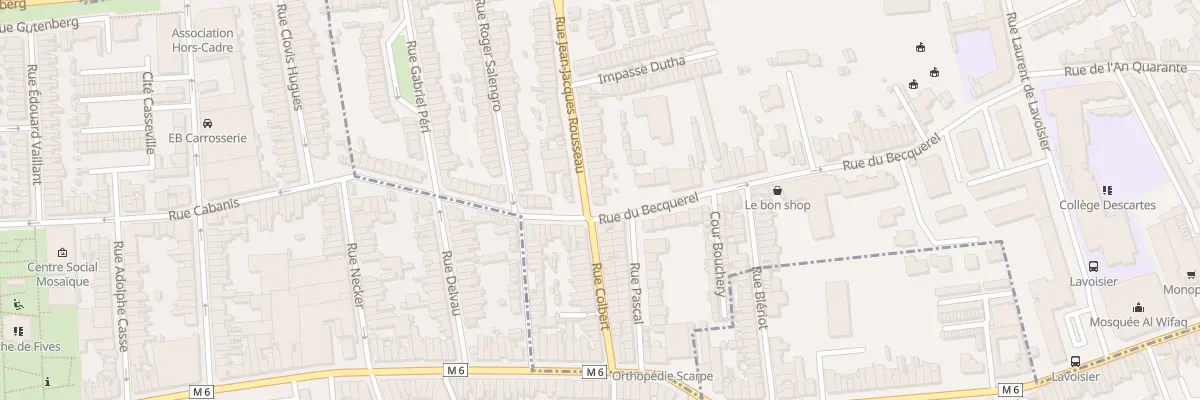 Plan du 239 Rue Jean-Jacques Rousseau à Mons-en-Barœul