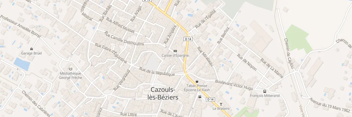 Plan du 18 Rue Condorcet à Cazouls-lès-Béziers