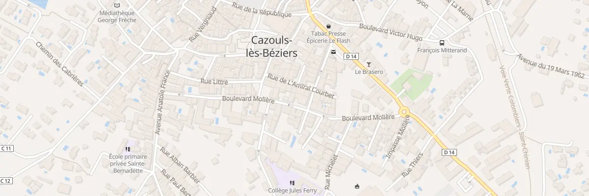 Plan du 7B Bd Molière à Cazouls-lès-Béziers