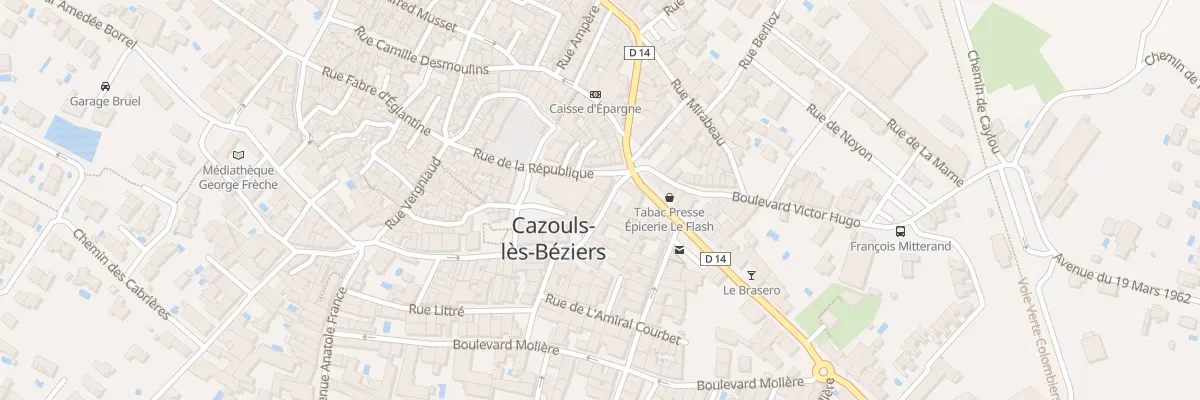Plan du 2B Bd Pasteur à Cazouls-lès-Béziers
