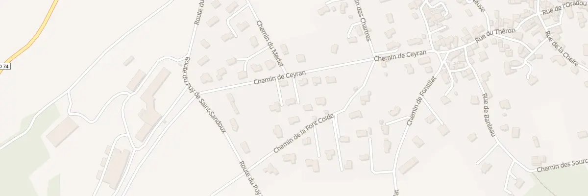 Plan du 17 Che de Ceyran à Saint-Sandoux